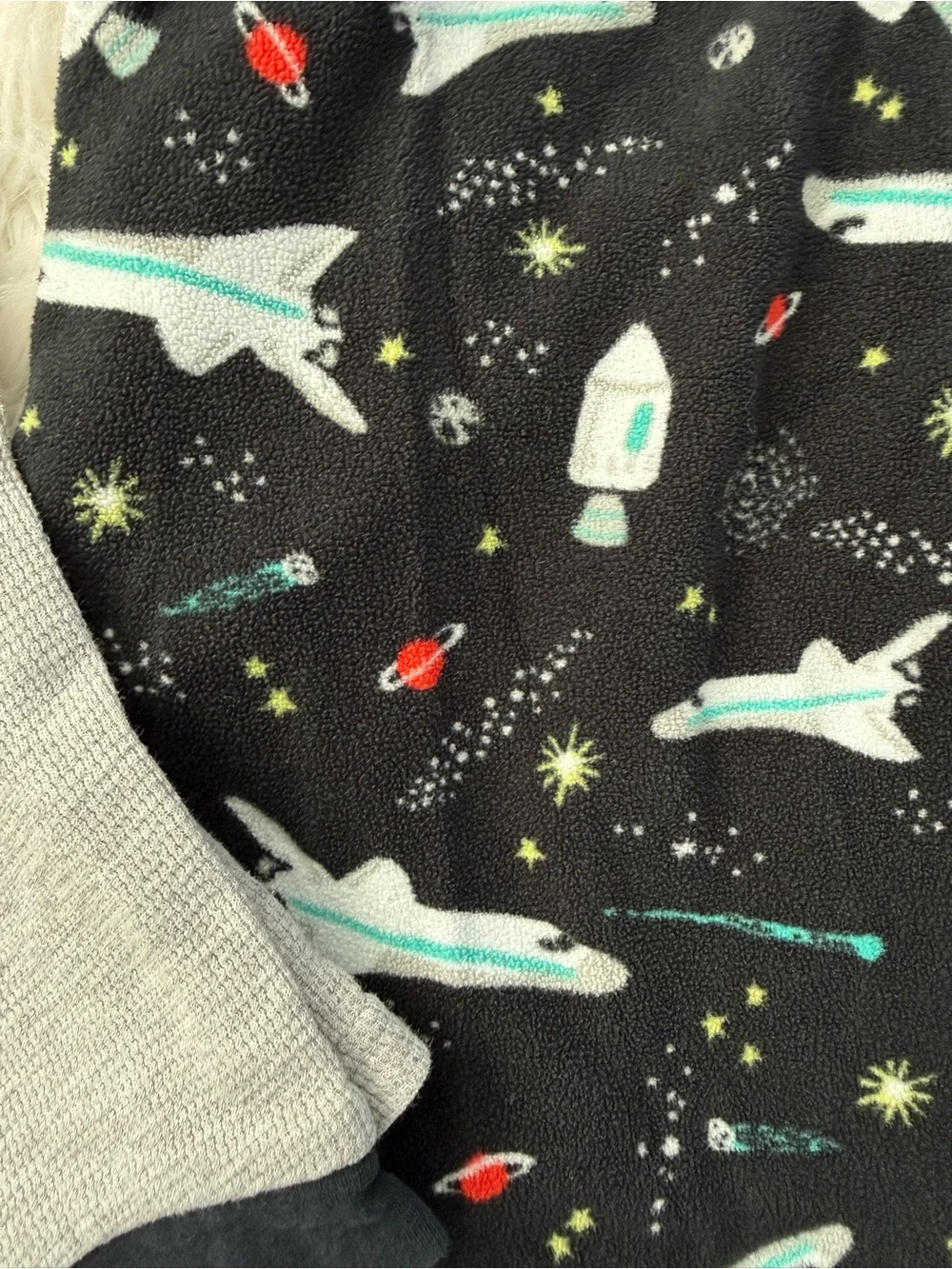 Carter's Gray & Black 'Beyond Awesome' Rocket Space Pajama Set